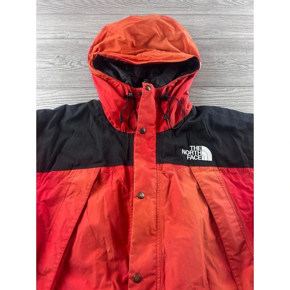 The North Face Mountain Light Jacket Mens Large Red Black Gore-Tex Shell Hooded